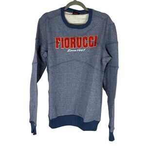 Fiorucci Logo Mens Sweatshirt Pullover Crew Neck Streetwear 90s Y2K Casual L